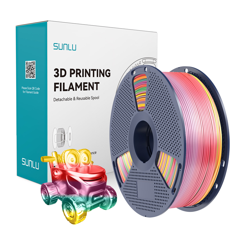 Sunlu PLA+ Silk filamentti (Rainbow 01)