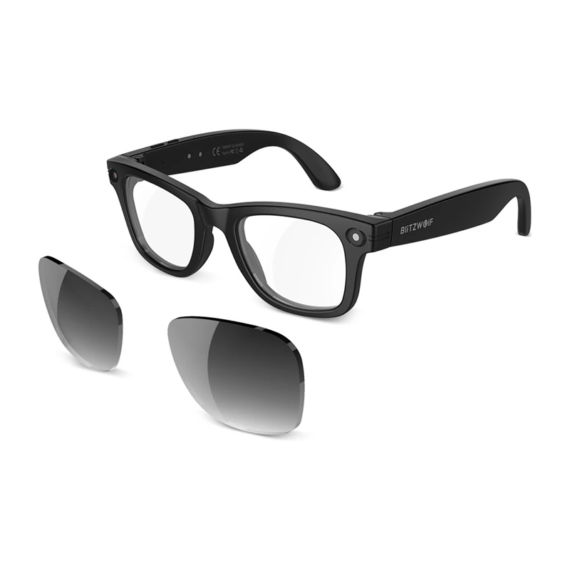 BlitzWolf BW-AG1 Pro AI älylasit vaihdettavilla fotokromaattisilla linsseillä