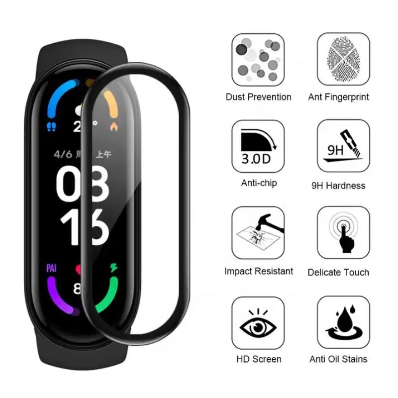 Karkaistu lasi 3D Mi Band 9/M9