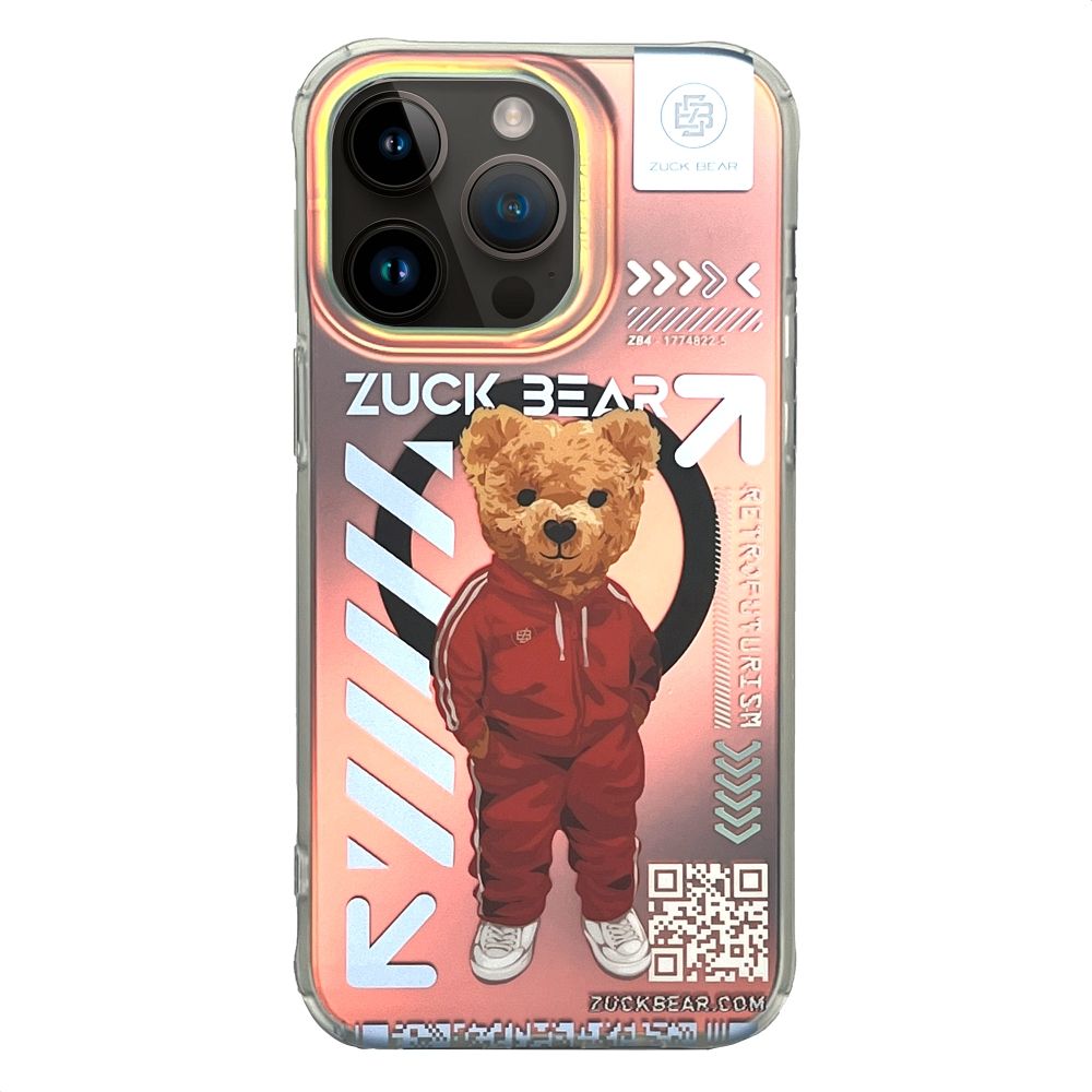 Zuck Bear New York Never Sleeps iPhone 15 Pro Max Suojakuori Brooklyn Baller