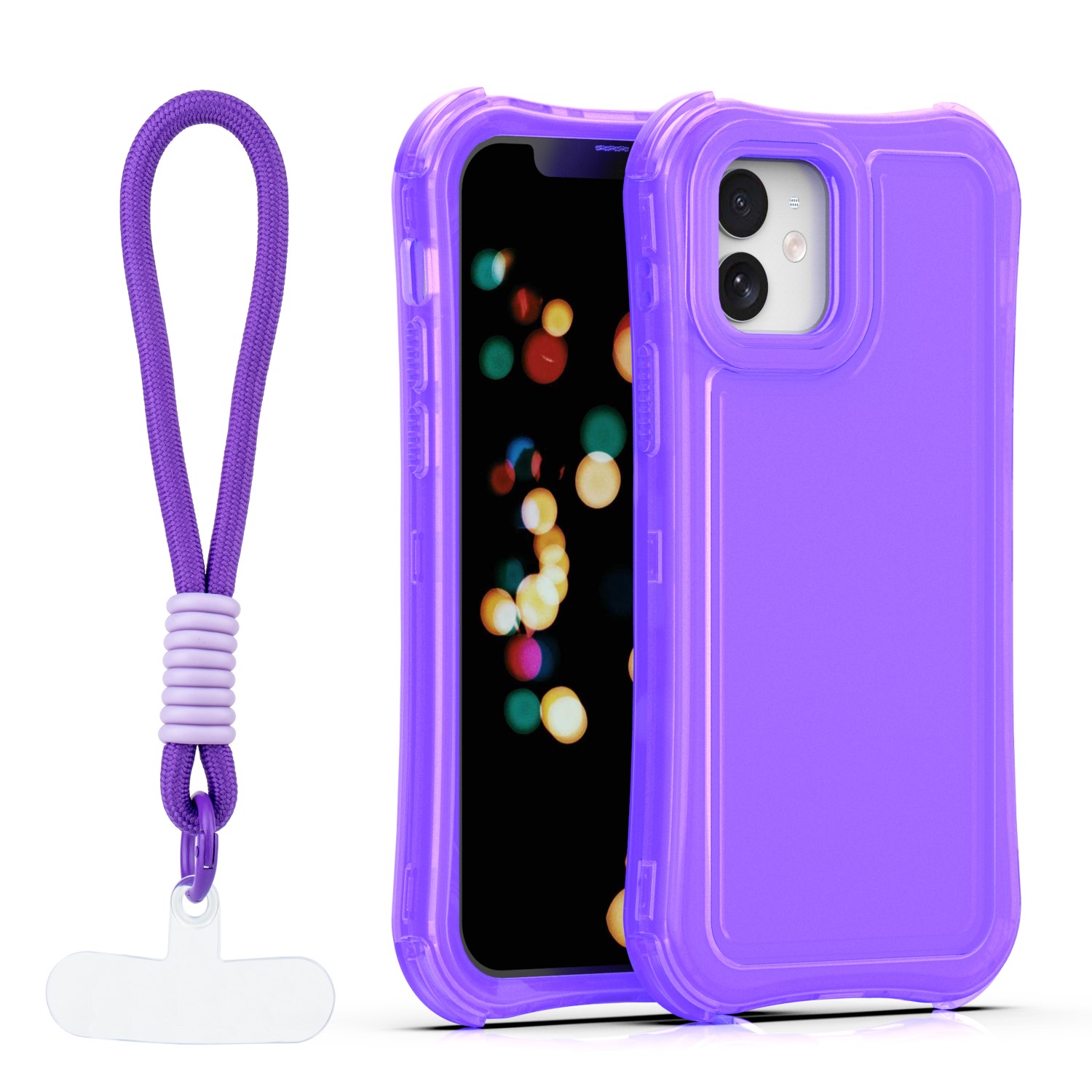 Safepop suojakuori hihnalla iPhone 12 / 12 Pro 6,1" violetti