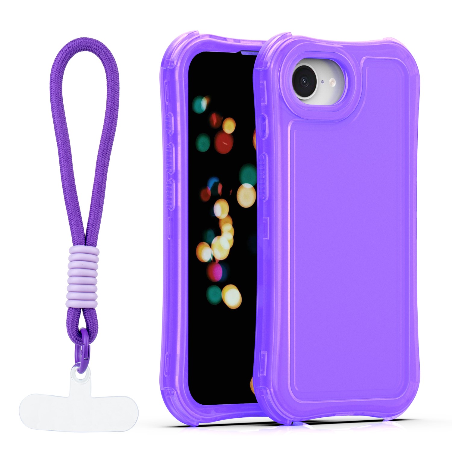 Safepop suojakuori hihnalla iPhone 16e / 17e violetti