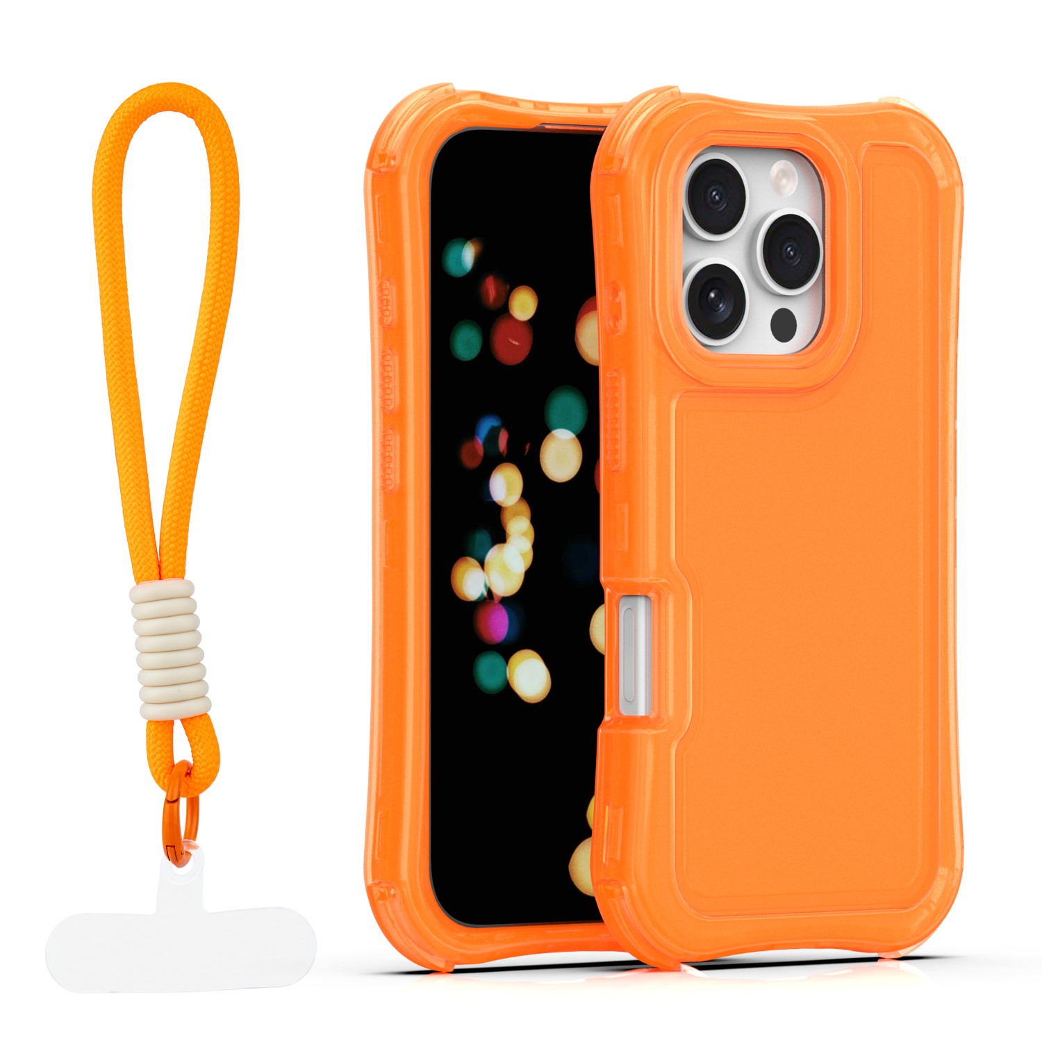 Safepop suojakuori hihnalla iPhone 16 Pro Max 6,9" oranssi