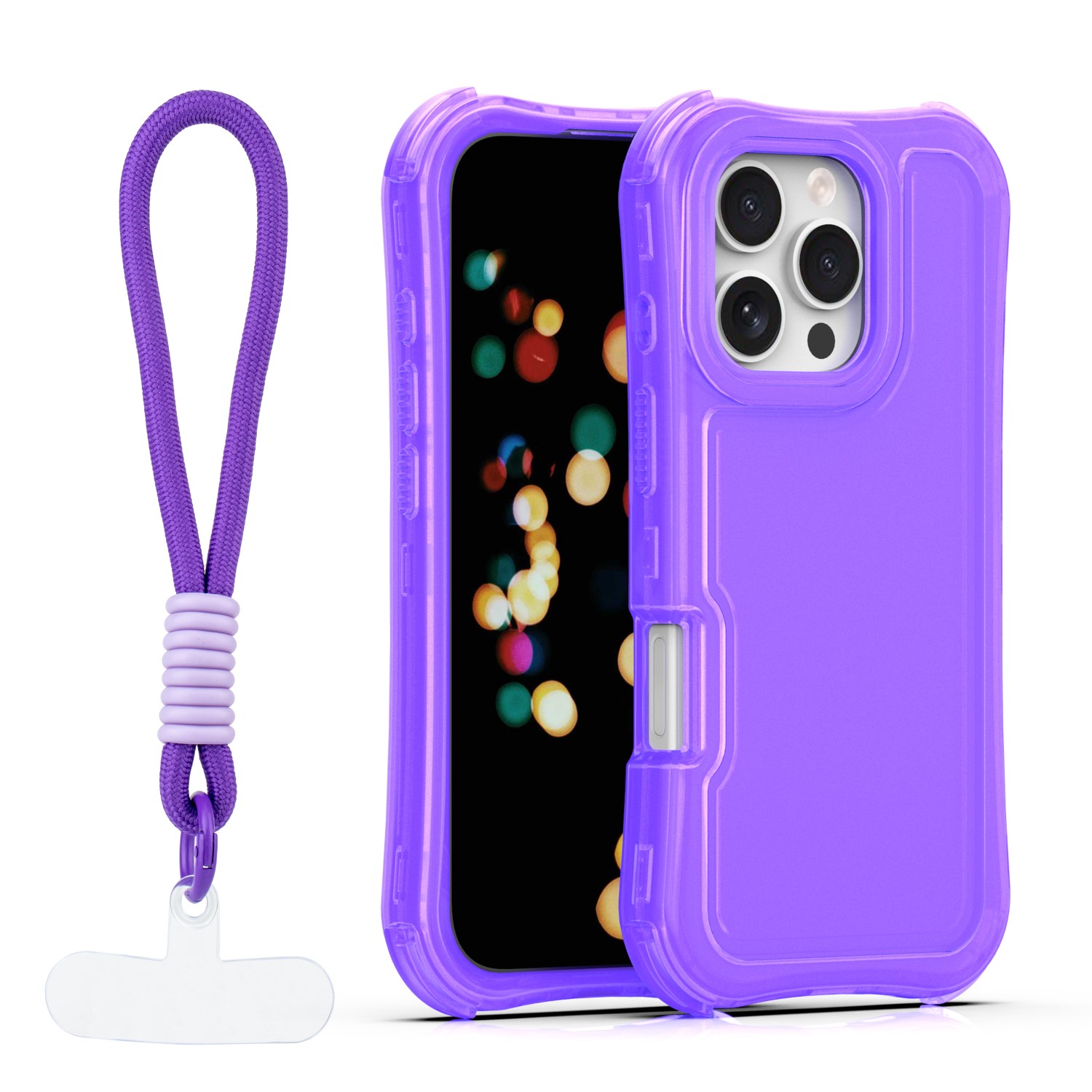 Safepop suojakuori hihnalla iPhone 16 Pro Max 6,9" violetti