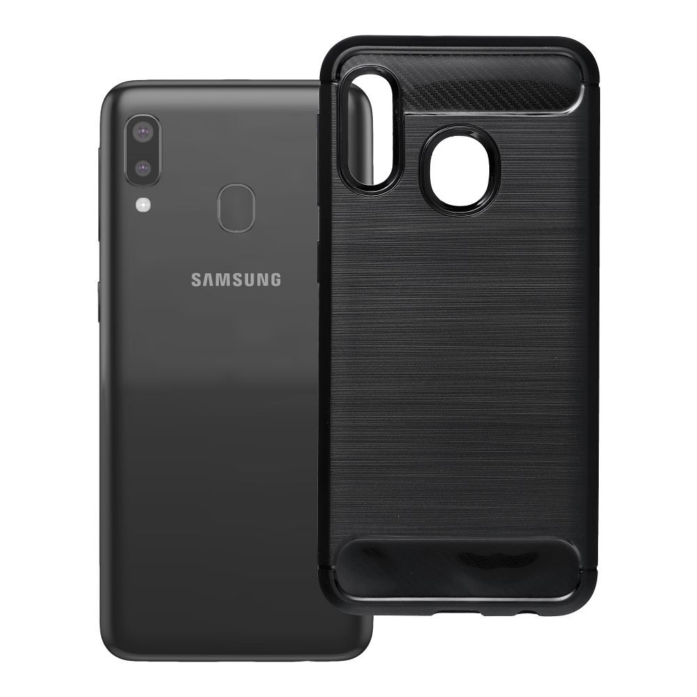 Suojakuori Samsung A20E Carbon 2.0 musta