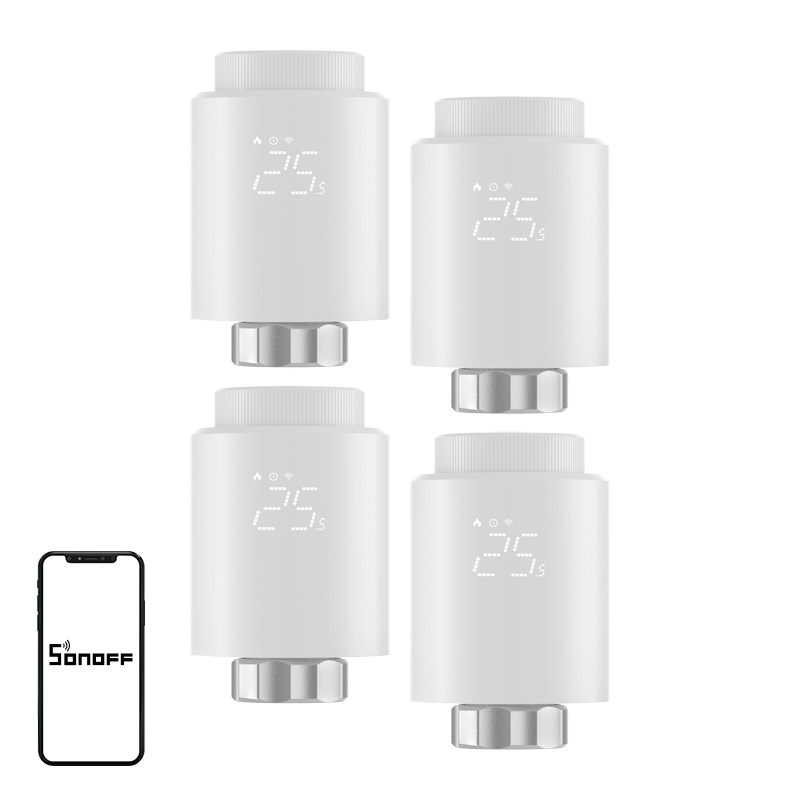 SONOFF ZigBee TRVZB termostaattipää, 4 kpl
