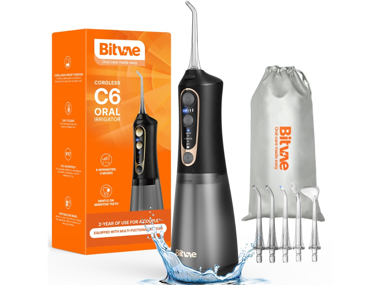 Suuvesisuihku Bitvae C6 musta