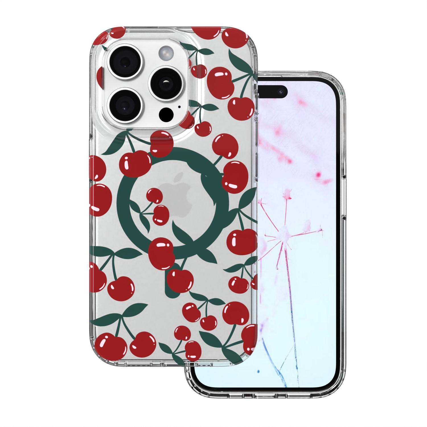 Cherry Mag suojakuori iPhone 14 Pro 6,1" läpinäkyvä