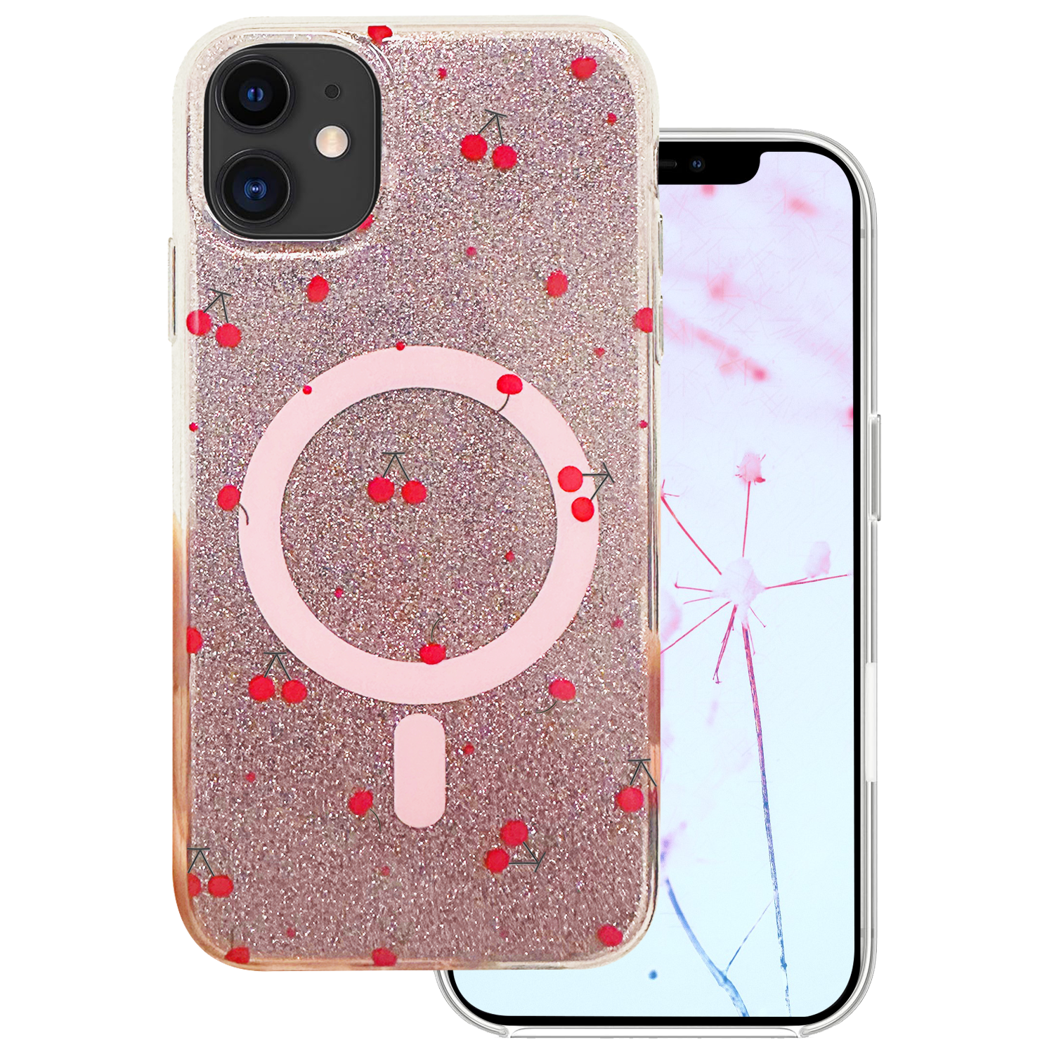 Cherry Mag suojakuori iPhone 11 kimalteleva