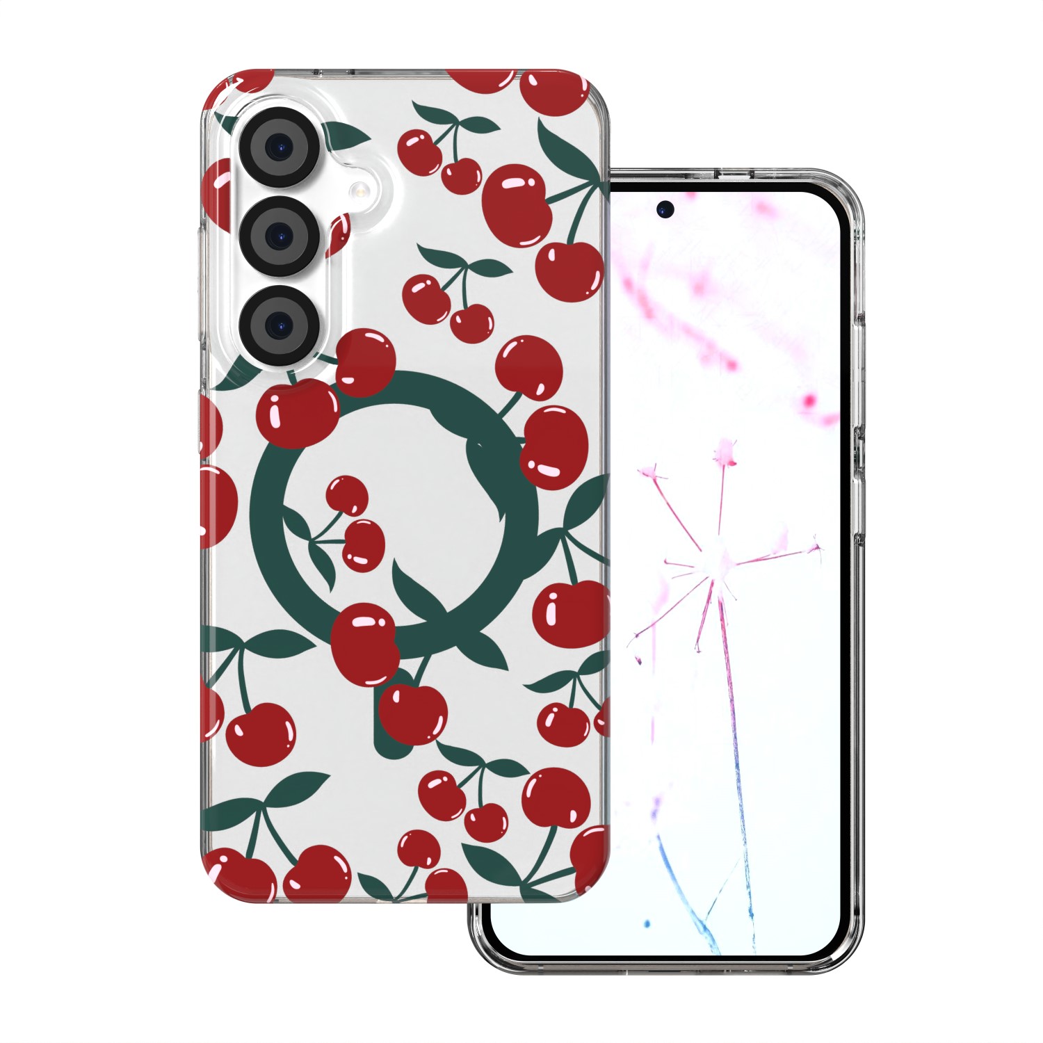 Cherry Mag suojakuori Samsung Galaxy S24 / S25 läpinäkyvä