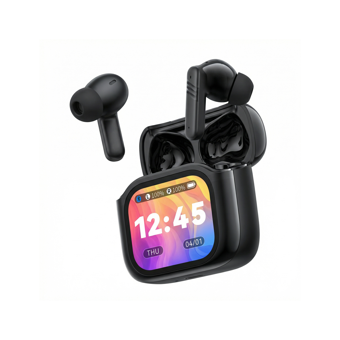 XO Bluetooth-kuulokkeet X50 TWS LCD musta ANC + ENC kaksoismikrofoni