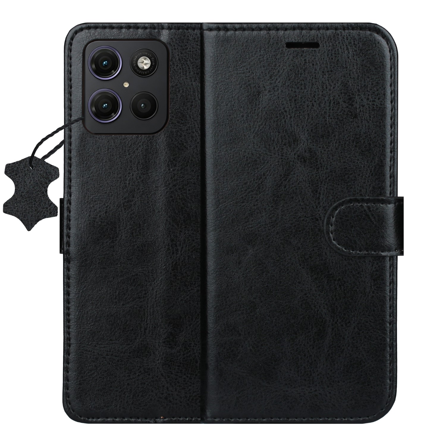 Smart Luxe nahkainen suojakuori Motorola Moto G15 / G15 Power / G17 / G17 Power ruskea