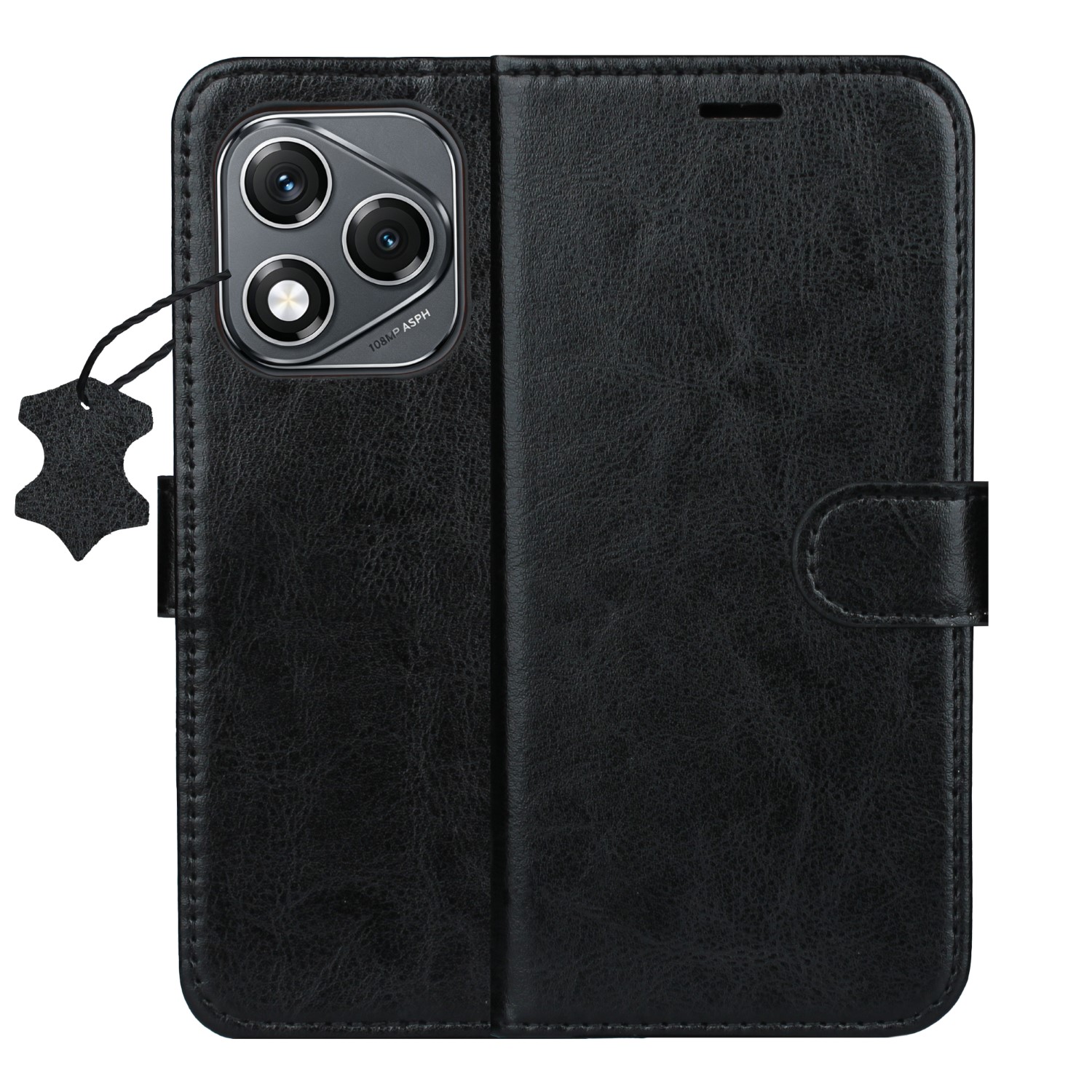 Smart Luxe nahkainen suojakuori Honor 400 Lite musta