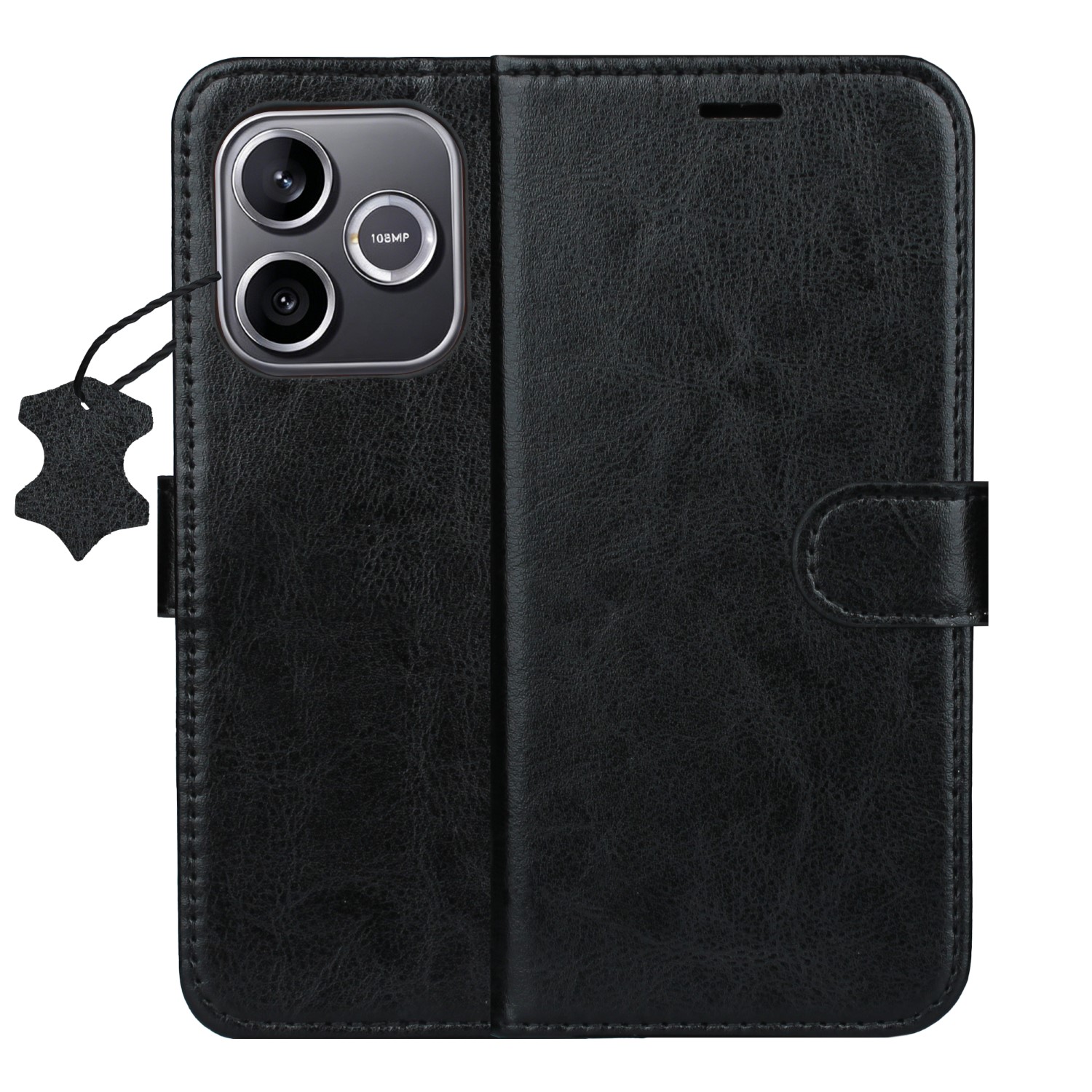 Smart Luxe nahkainen suojakuori Honor 600 Lite musta