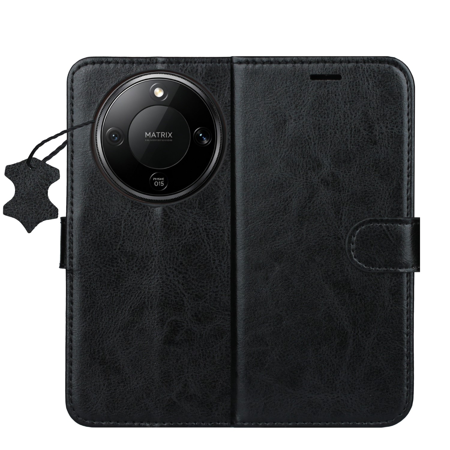 Smart Luxe nahkainen suojakuori Honor Magic 8 Lite musta
