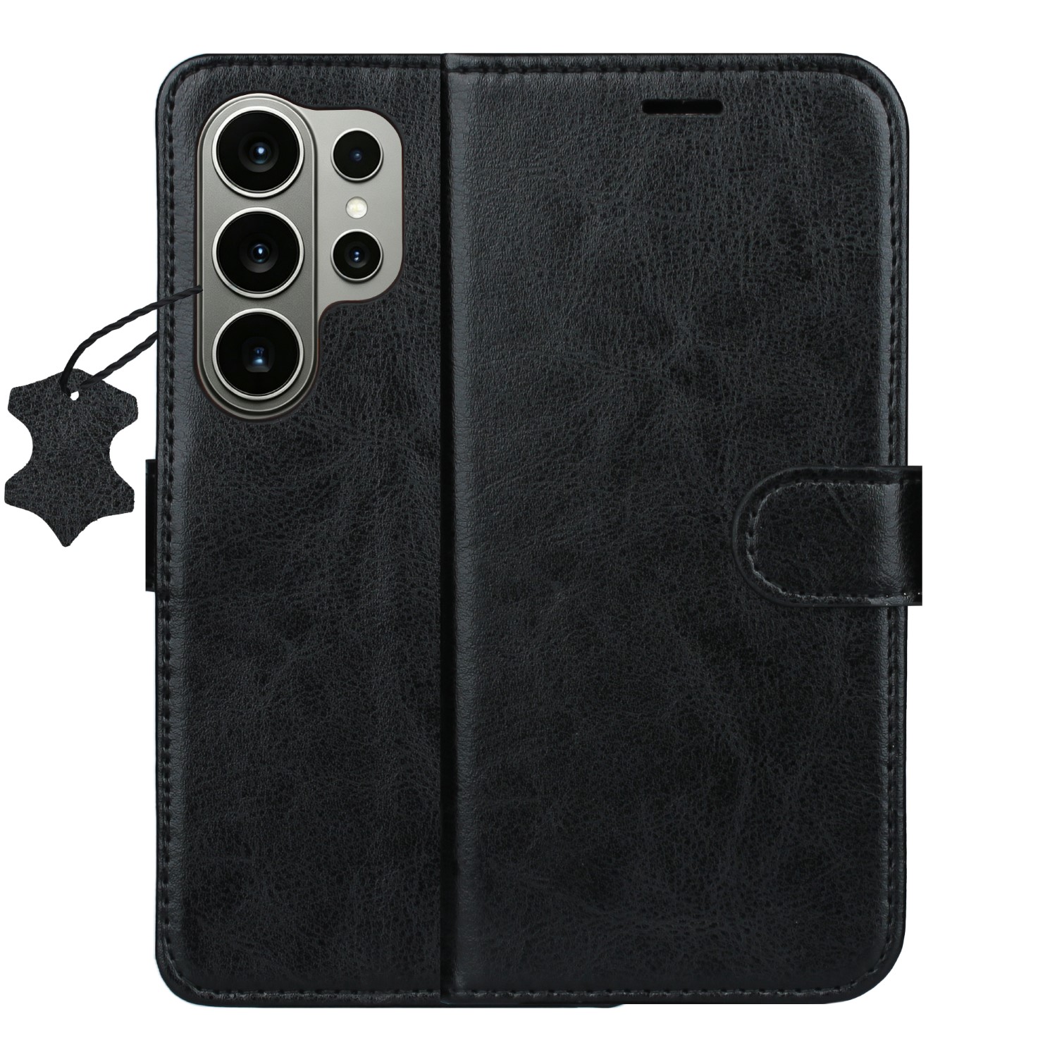 Smart Luxe nahkainen suojakuori Samsung Galaxy S26 Ultra musta
