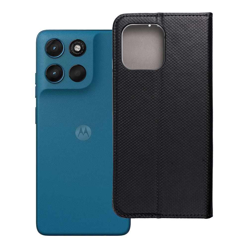 SMART CASE Book kuori Motorola G57 POWER:lle - musta