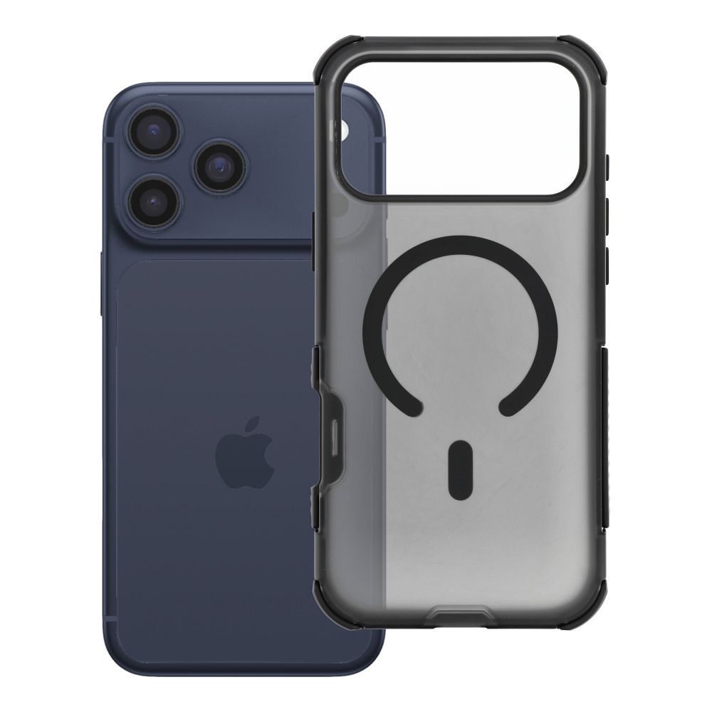 Case for iPhone 17 Pro Max / 18 Pro Max (low camera edge) Forcell F-Protect BumperX Premium compatible with MagSafe black