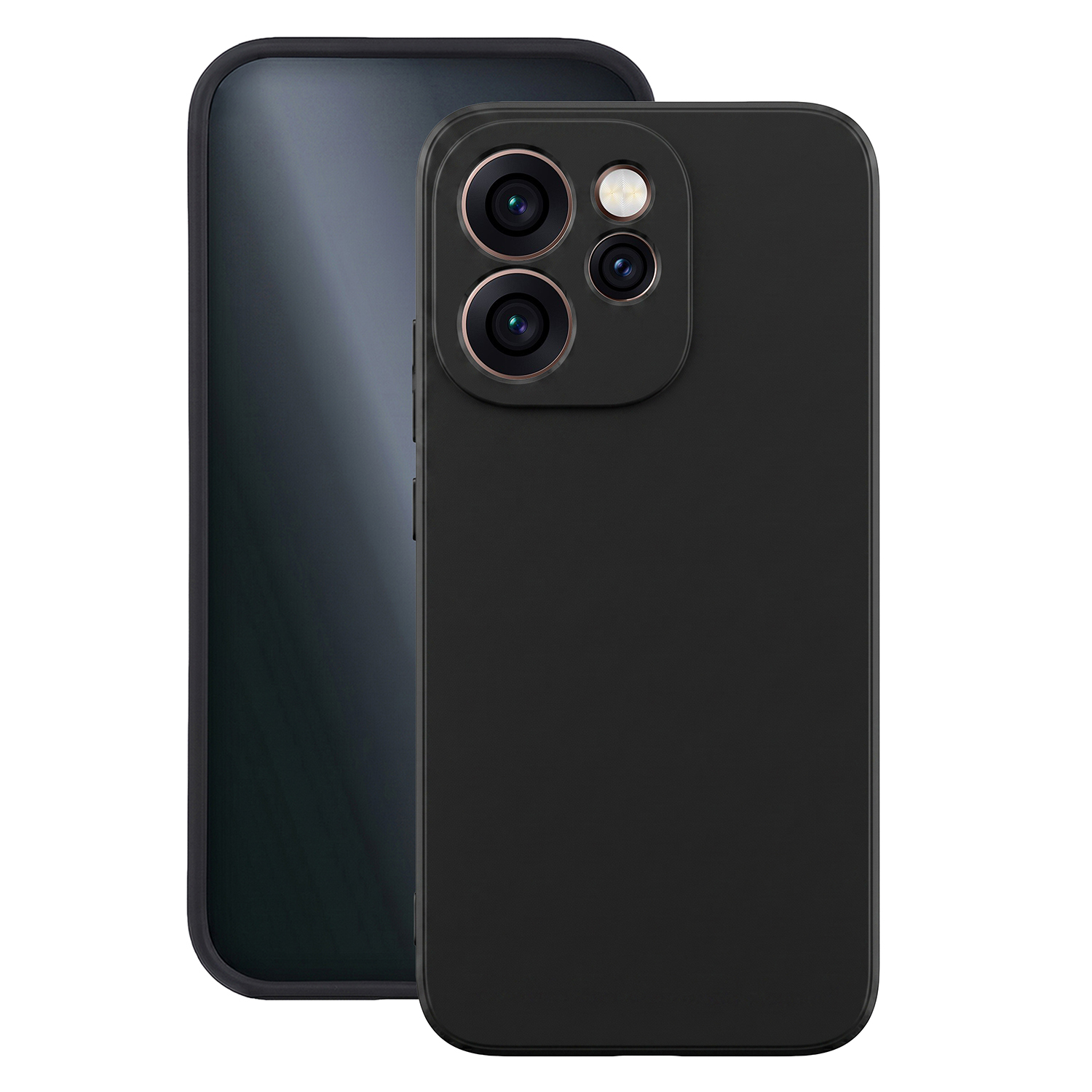 Matt TPU suojakuori Oppo Reno 15 Pro 5G (Global):lle musta