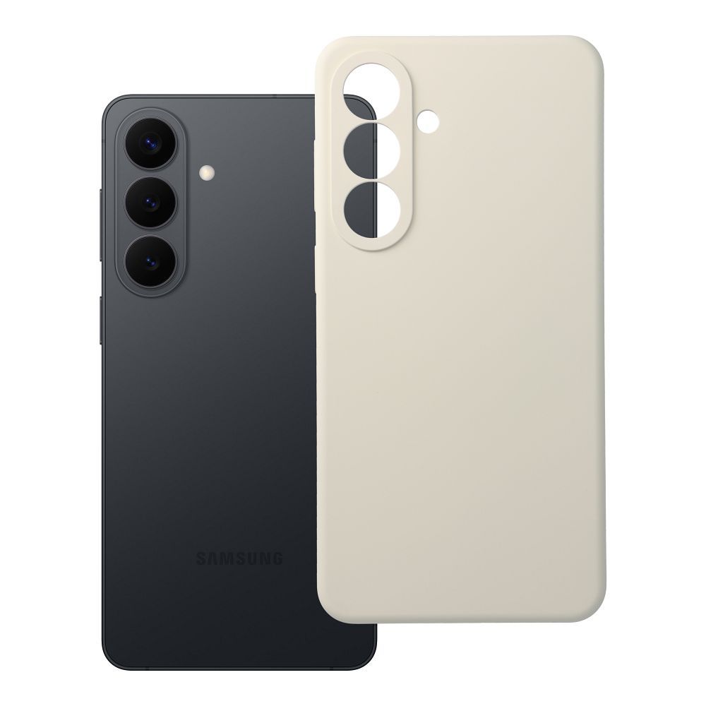 Suojakuori Samsung S26 PLUS Forcell F-Protect Rubber Premium yhteensopiva MagSafen kanssa antiikkivalkoinen