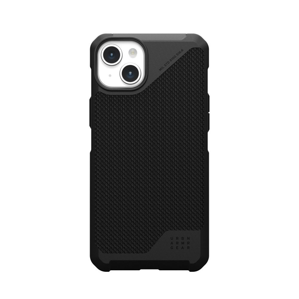 UAG Metropolis LT MagSafe suojakuori iPhone 15 Plus:lle - musta kevlar