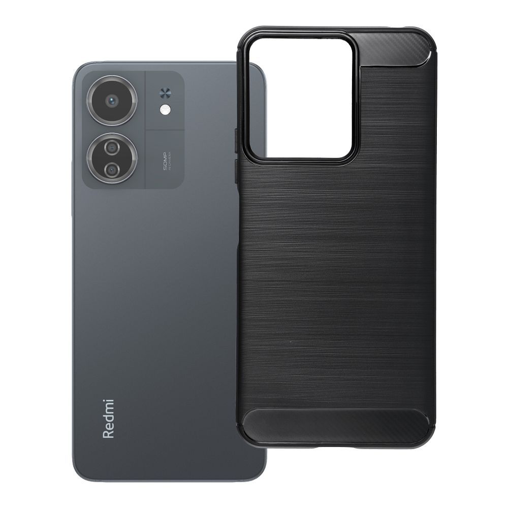 Suojakuori Xiaomi Redmi 13C / POCO C65 Carbon 2.0 musta