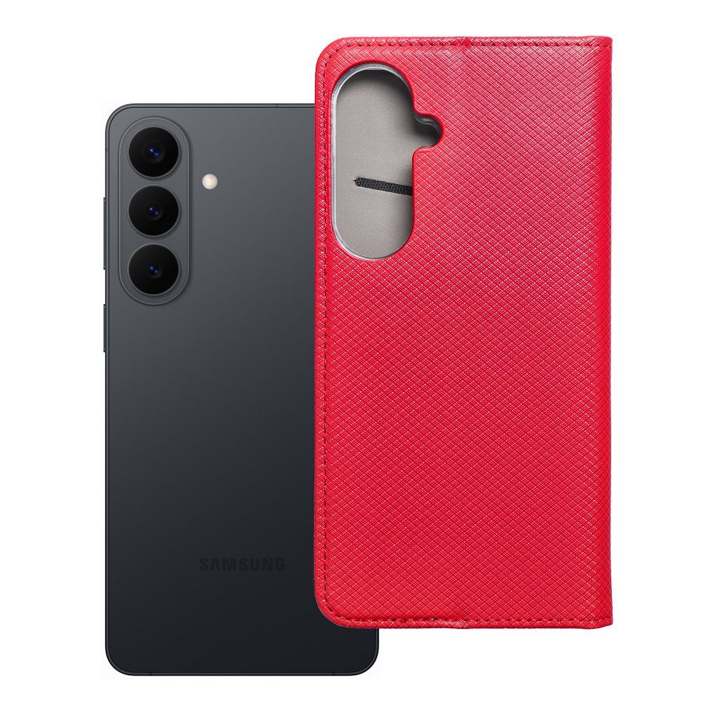 SMART CASE Book -suojakuori Samsung S26 Plus:lle punainen
