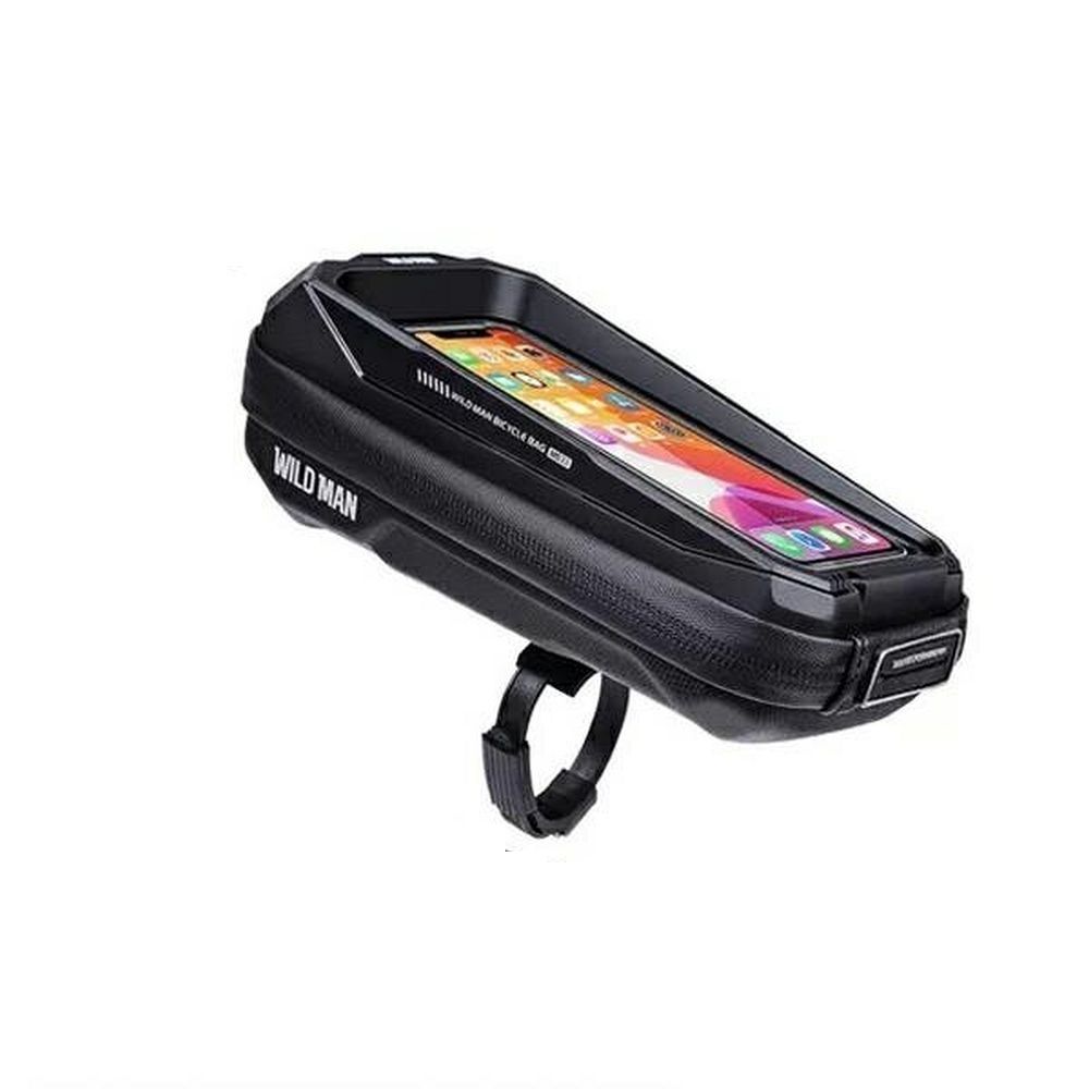 WILDMAN matkalaukku polkupyörän rungolle vetoketjulla, 0,6L (4 "- 7"), MS33, musta