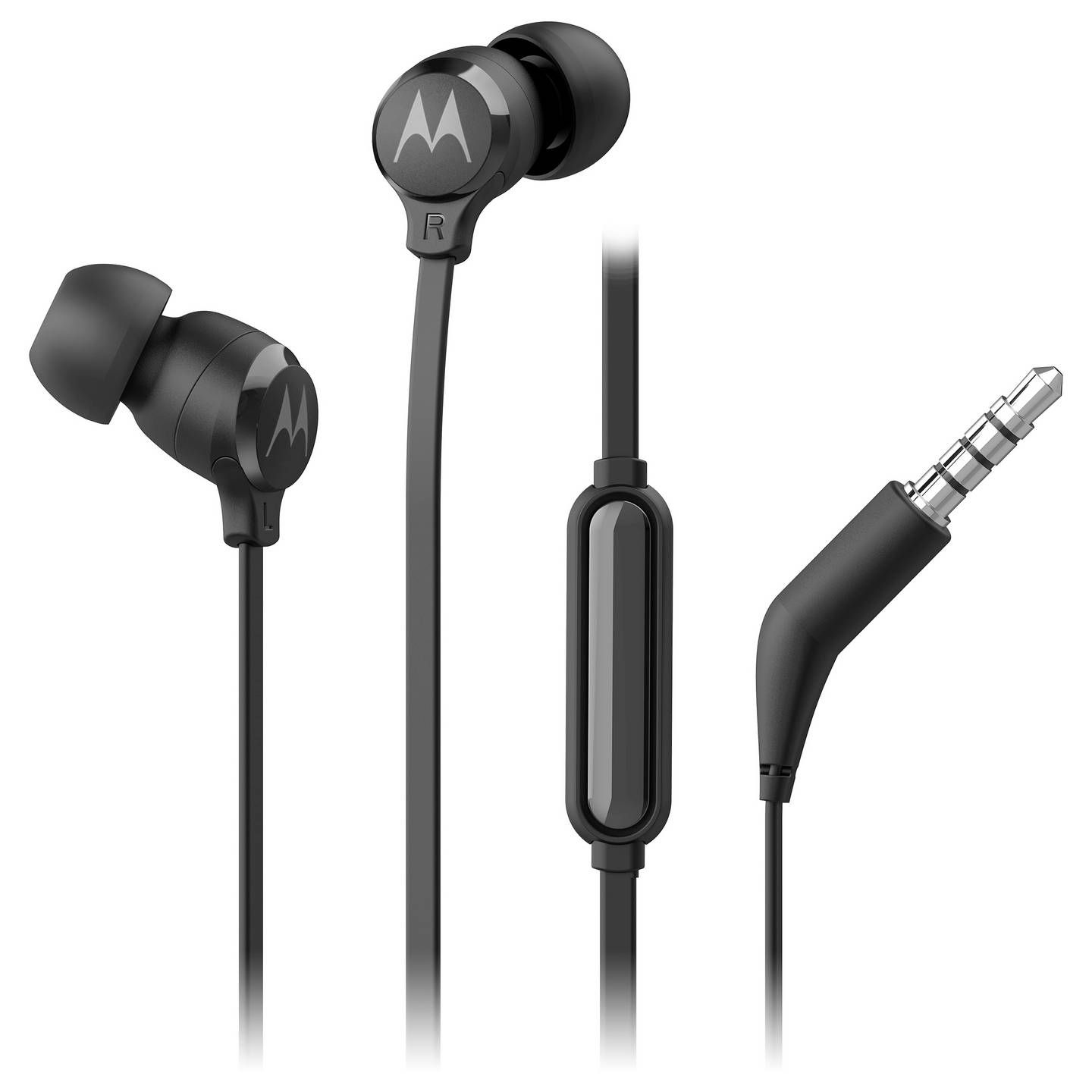 Langalliset kuulokkeet mikrofonilla MOTOROLA Earbuds 3-S musta
