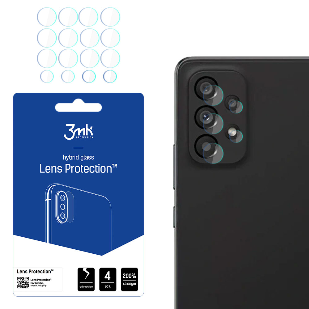 3MK Lens Protect Sam A53 5G A536 kameran linssin suojus 4 kpl