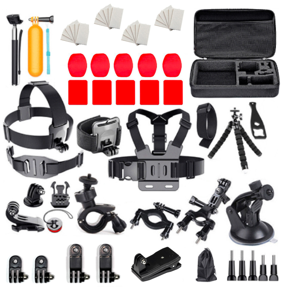 Universaali 63-in-1 tarvikesarja GoPro, DJI, Insta360, SJCam, Eken action-kameroille (GoPro 63-in-1 set)
