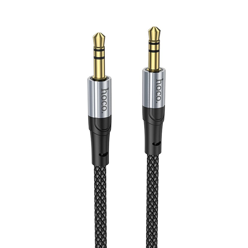 Hoco AUX-kaapeli Jack 3,5mm - Jack 3,5mm 1m UPA26 Musta