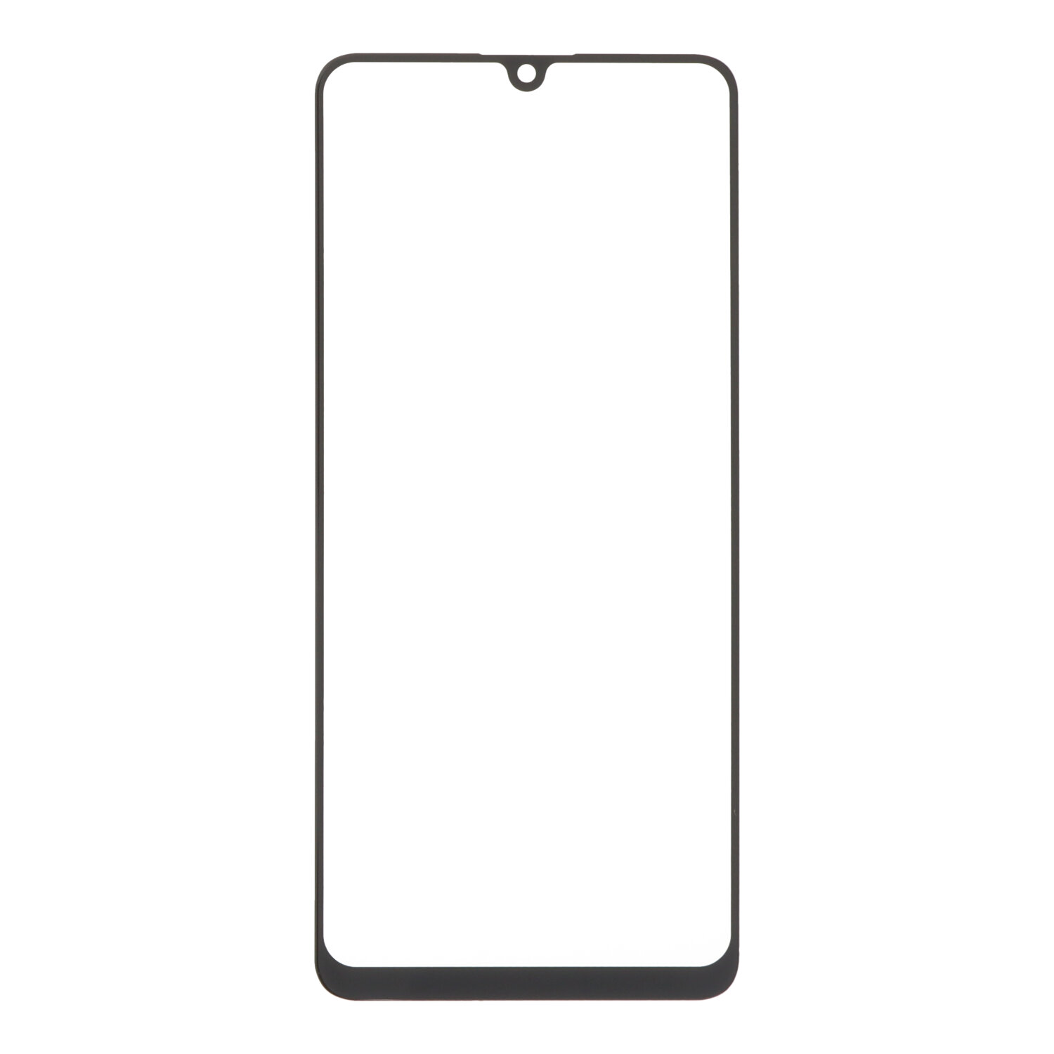 LCD-lasi Samsung A325 A32 OCA:lla musta