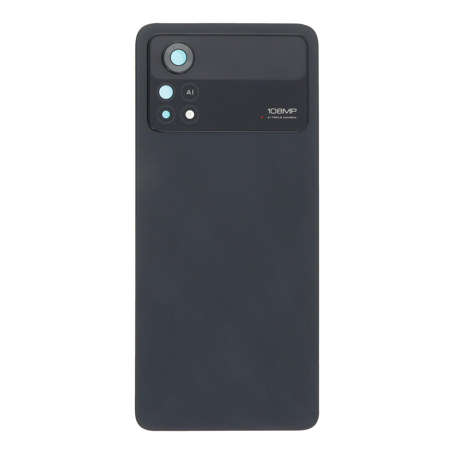Galinis dangtelis Xiaomi Poco X4 Pro 5G juodas (su kameros stikliuku) OEM