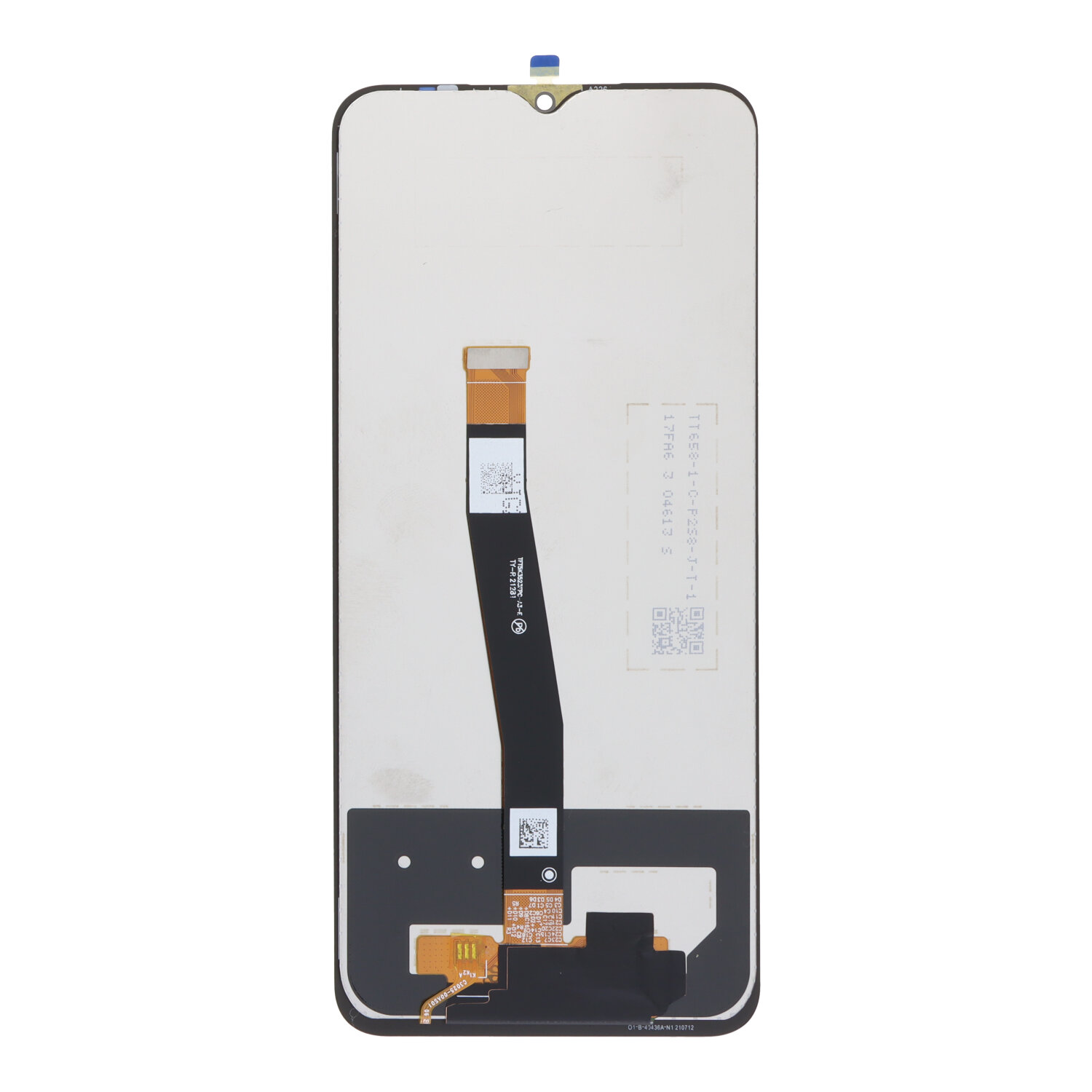 Näyttö Samsung A226 A22 5G kosketuslasilla musta OEM