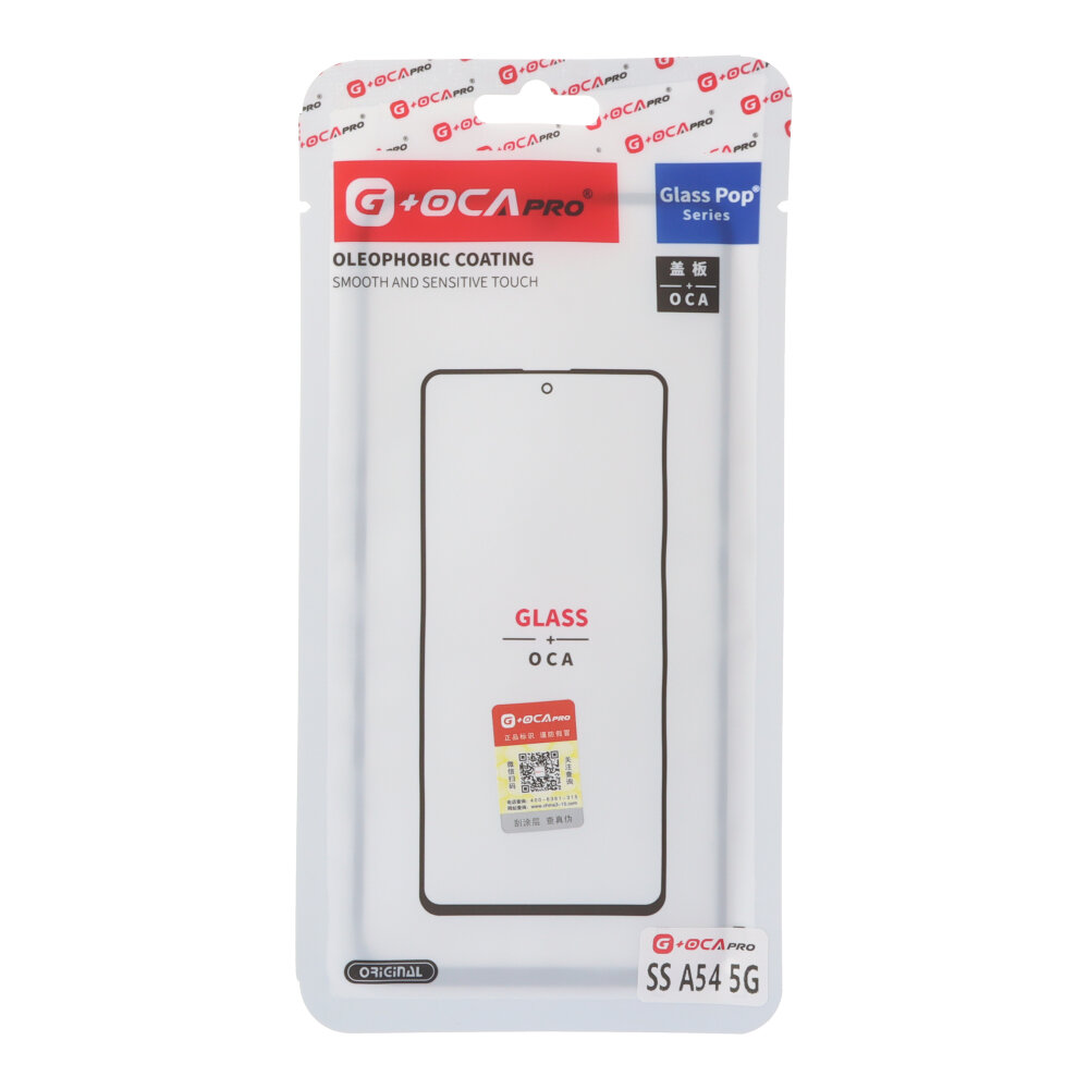 LCD-lasi Samsung A54 5G A546 OCA:lla musta