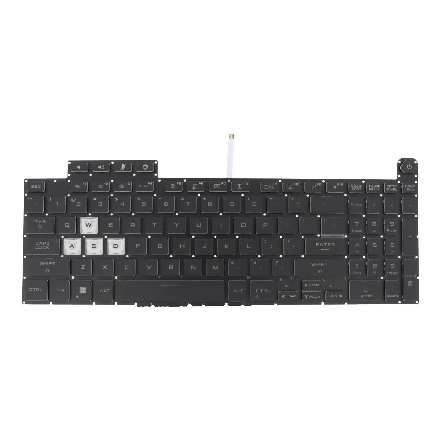 Klaviatūra Asus TUF Gaming A15 / F15 / A17 / F17 / FA507 / FX507 / FX707 / FA707 / FX517 US su pašvietimu