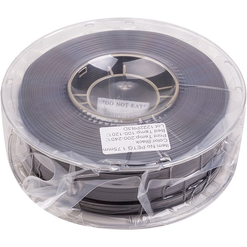 3D-tulostusfilamentti PETG, 1.75mm, 1kg, musta