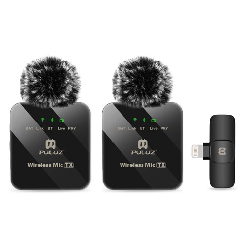 Wireless Lavalier Microphone PULUZ PU647B (lightning)