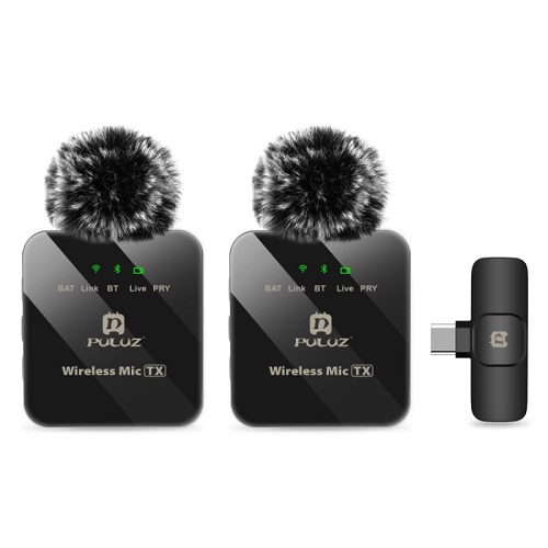 Wireless Lavalier Microphone PULUZ PU648B (USB-C)