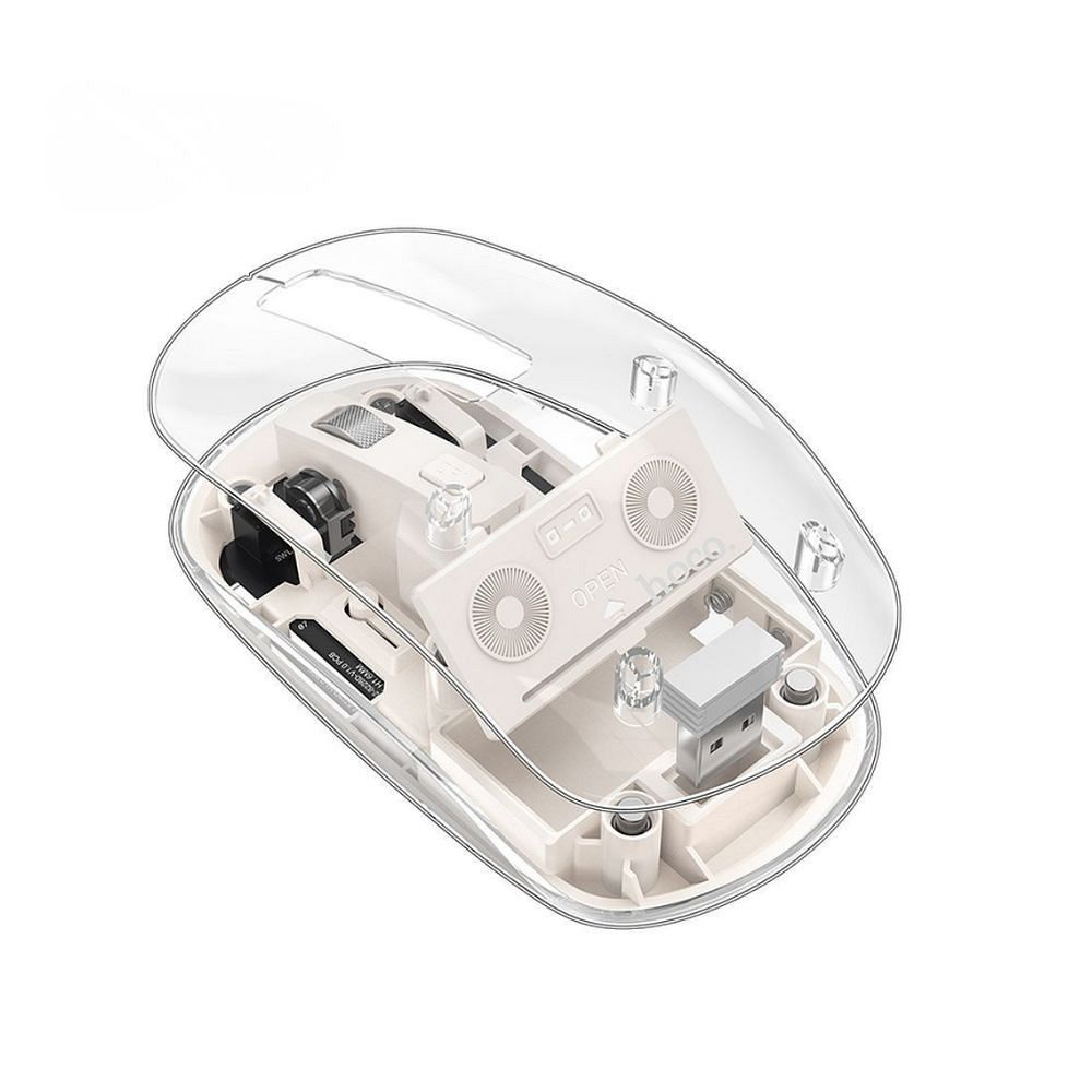 Wireless mouse Hoco 2,4G 1600 dpi GM29 space white