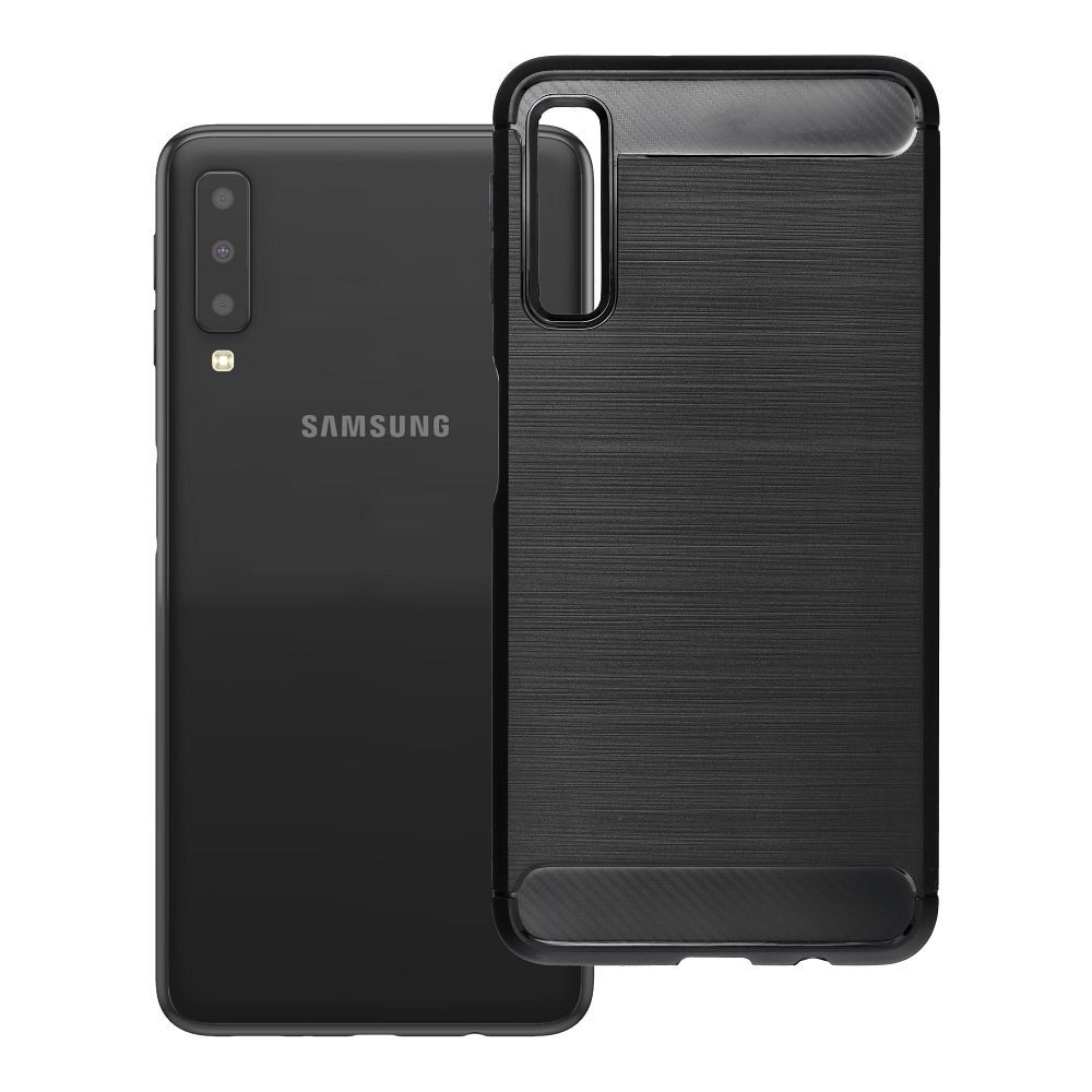 Suojakuori Samsung A7 2018 ( A750 ) Carbon 2.0 musta