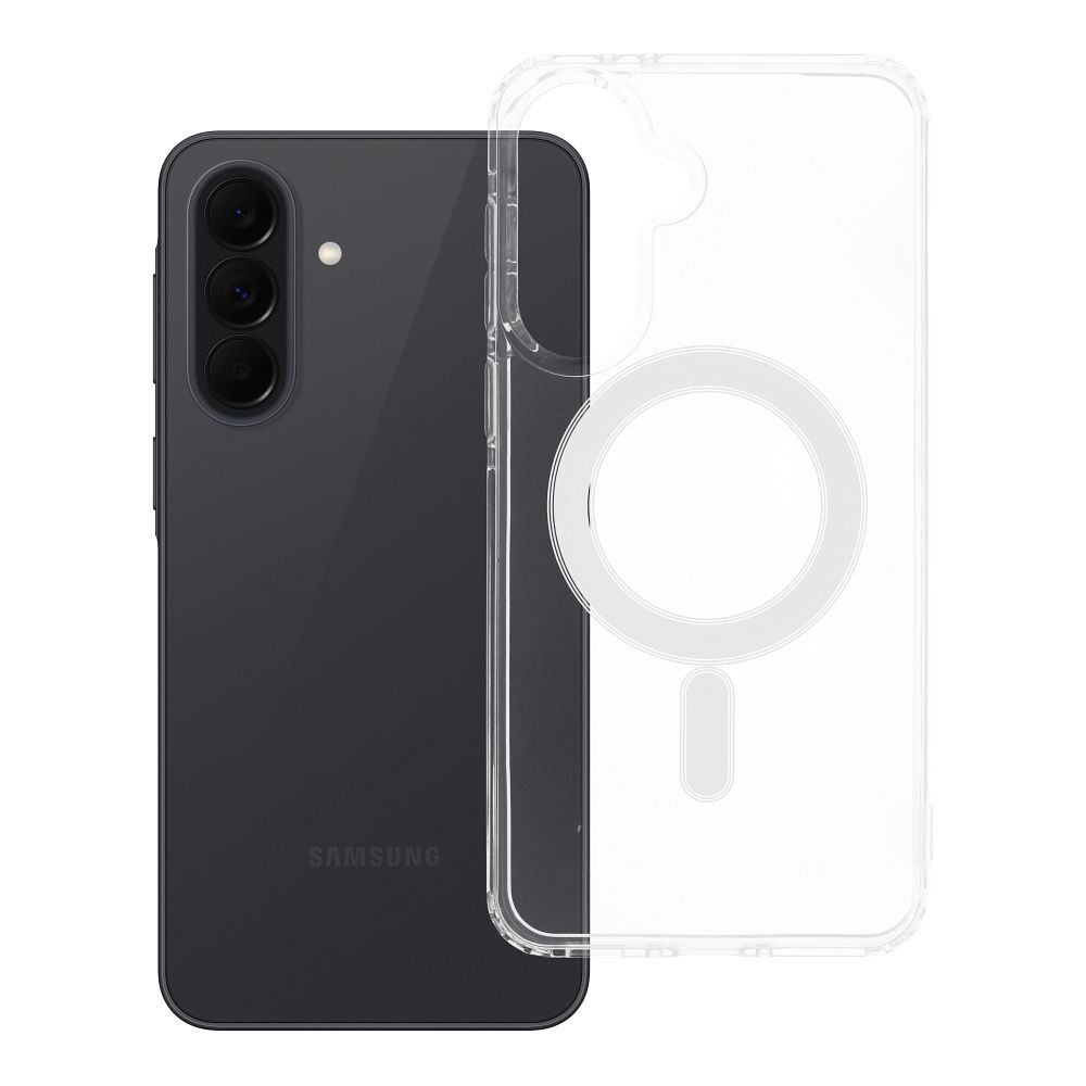 Suojakuori Samsung A37:lle Clear Mag Cover (STR) MagSafe-yhteensopiva läpinäkyvä