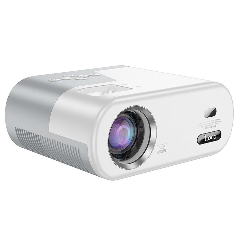 Hoco DT2 HD Ready -projektori Android Wi-Fi Bluetooth 720P valkoinen