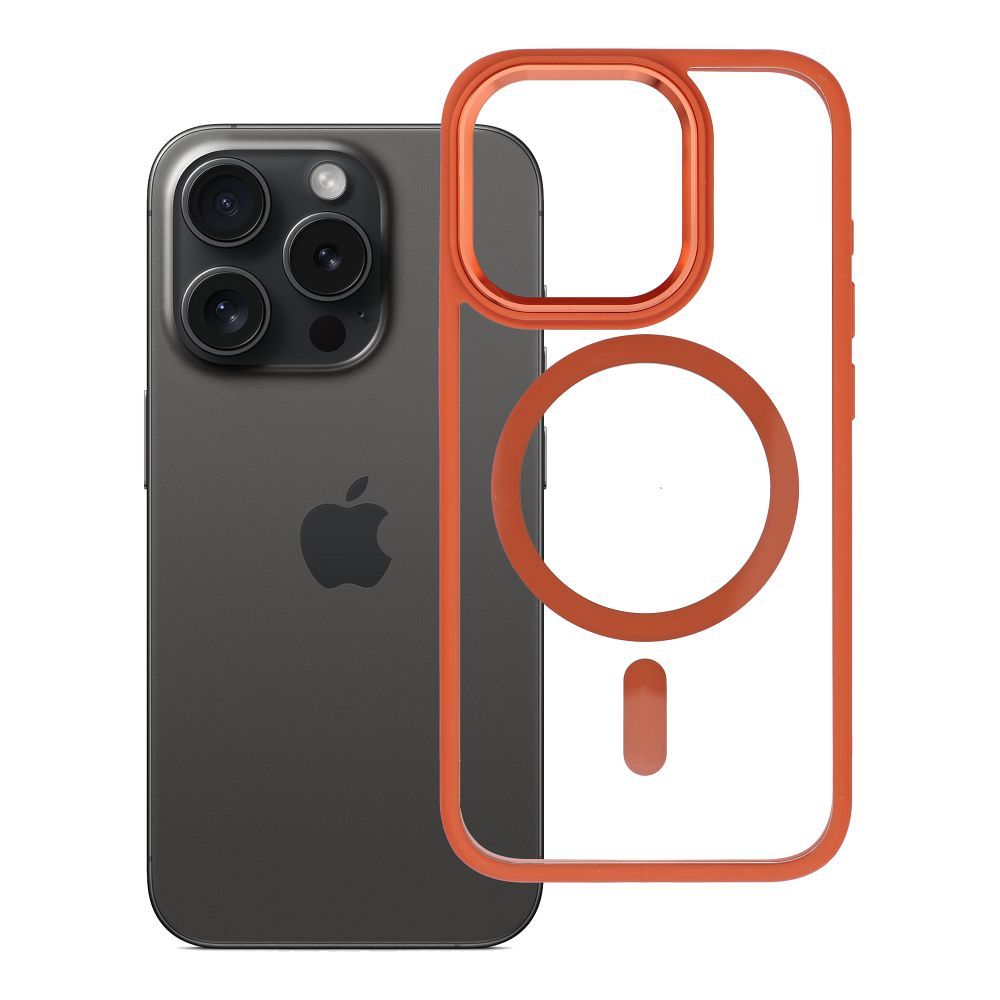 ROAR suojakuori MAG BUMPER, yhteensopiva MagSafen kanssa, IPHONE 15 Pro, oranssi
