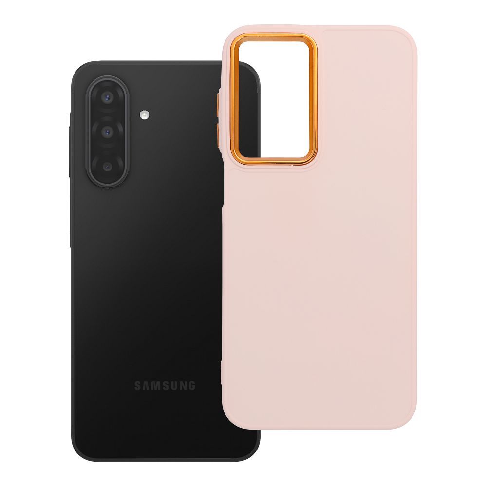 Suojakuori Samsung A17:lle Frame puuterinvaaleanpunainen