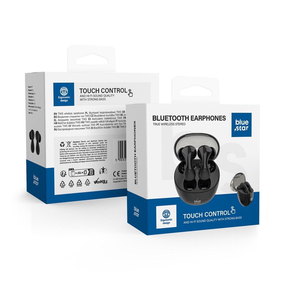 Langattomat kuulokkeet Blue Star BK99 TWS musta