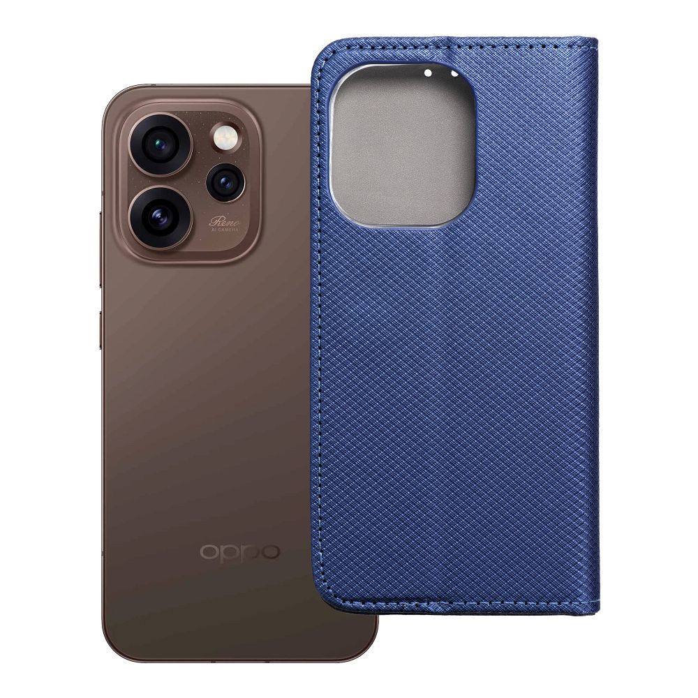Läppäkotelo Oppo Reno 15 PRO 5G Smart Case Book tummansininen