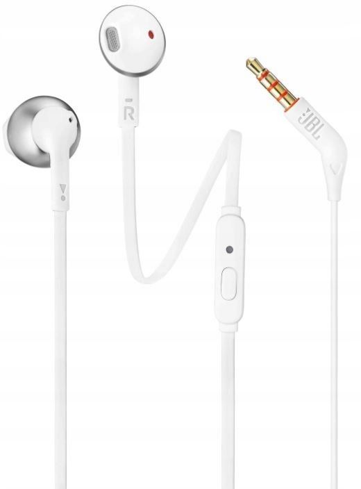 JBL T205 Langalliset In-Ear Kuulokkeet Valkoinen