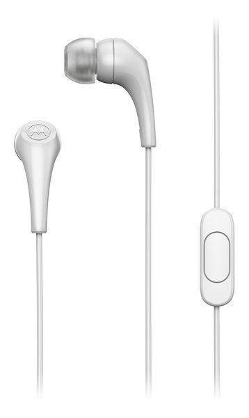 Langalliset kuulokkeet jack mikrofonilla 3,5mm MOTOROLA Ear Buds 2-S valkoinen